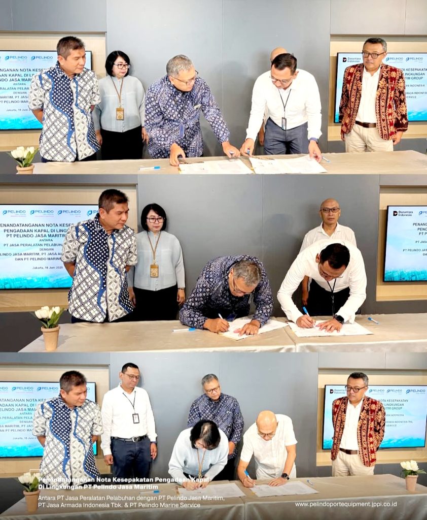 Prosesi Penanda Tanganan Dilakukan Oleh Masing Masing Dirut Perusahaan